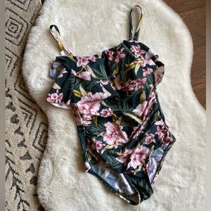 Kona Sol Multicolored One Piece Bathing Suit